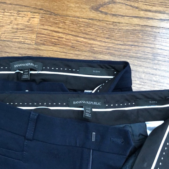 Banana Republic size 00 petite Navy Sloan Pant - Picture 8 of 8